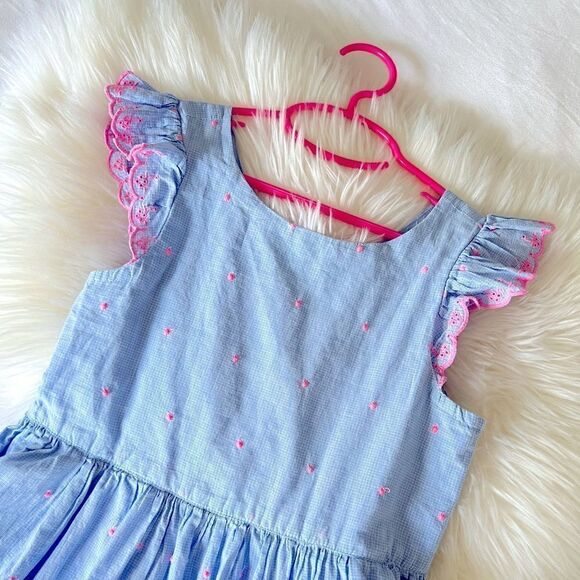 GAP little girls eyelet ruffled dress - Picture 2 of 8